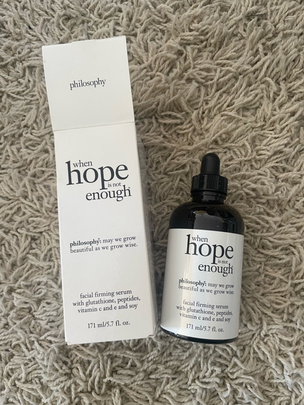 philosophy when hope is not enough facial firming serum 5.7 fl Oz
